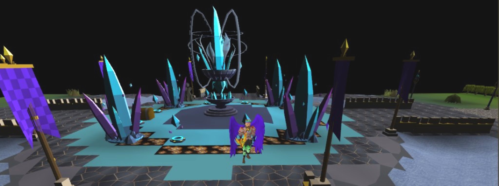 The crystal plaza in Rupture